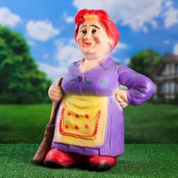 Садовая фигура из гипса «Тёща с метлой средняя», 59×25×40 см, МИКС
