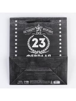 Пакет подарочный ламинированный, упаковка, «С 23 февраля», ML 23×27×11.5 см