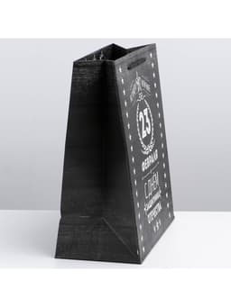 Пакет подарочный ламинированный, упаковка, «С 23 февраля», ML 23×27×11.5 см