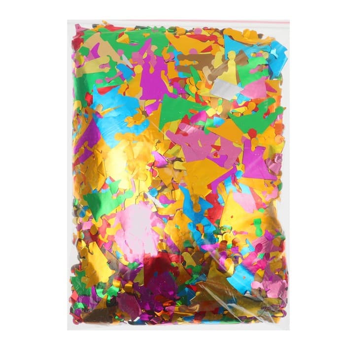 Наполнитель для шаров «Конфетти молодожены», 3.5 см, 500 г, МИКС