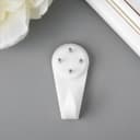 Крючок универсальный, пластик, металл, набор 5 шт., 4×2 см