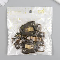 Замок металл для шкатулок, сундуков, с крепежом, бронза. 5.8×4×1 см