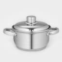 Кастрюля Катунь «Гретта», 1.8 л, d=16 см, с крышкой, капсульное дно, индукция, нержавеющая сталь, AISI - 201, хромированная