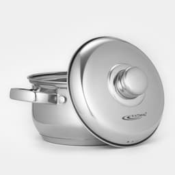 Кастрюля Катунь «Гретта», 1.8 л, d=16 см, с крышкой, капсульное дно, индукция, нержавеющая сталь, AISI - 201, хромированная