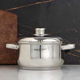 Кастрюля Катунь «Гретта», 2.5 л, d=18 см, с крышкой, капсульное дно, индукция, нержавеющая сталь, AISI - 201, хромированная