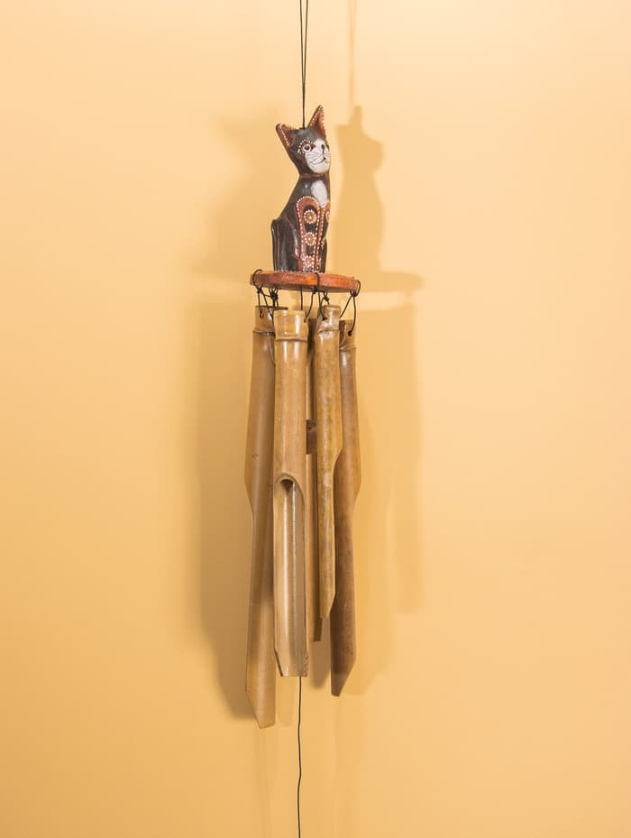 Музыка ветра «Кошечка», 44×8×8 см, бамбук