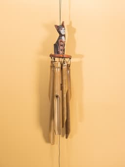 Музыка ветра «Кошечка», 44×8×8 см, бамбук