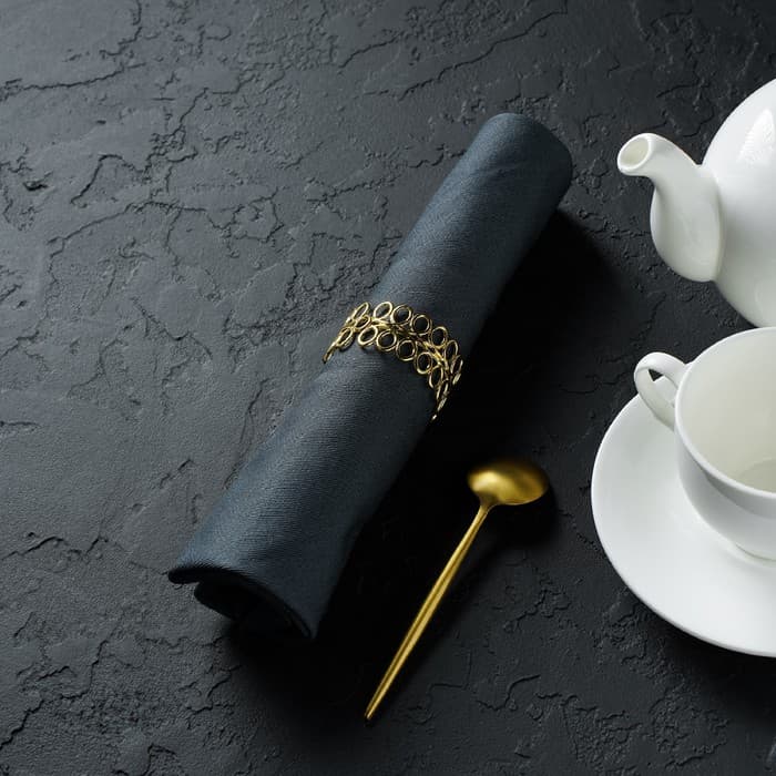 Кольцо для салфеток «Венок», 4.5×2 см, железо, золотистое