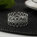 Кольцо для салфеток «Венок», 4.5×2 см, железо, серебристое