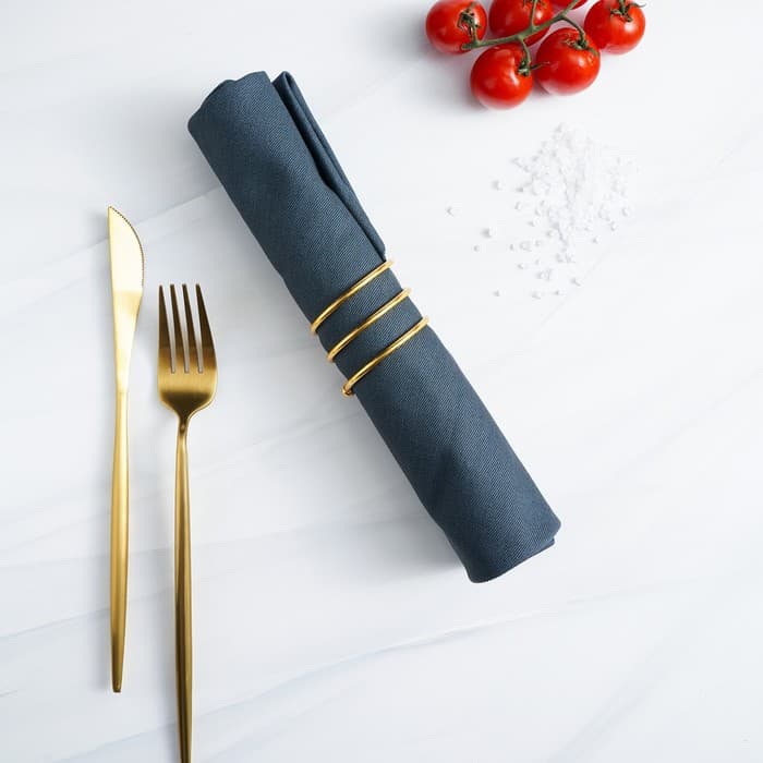 Кольцо для салфеток «Спираль», 4.5×4 см, железо, золотистое