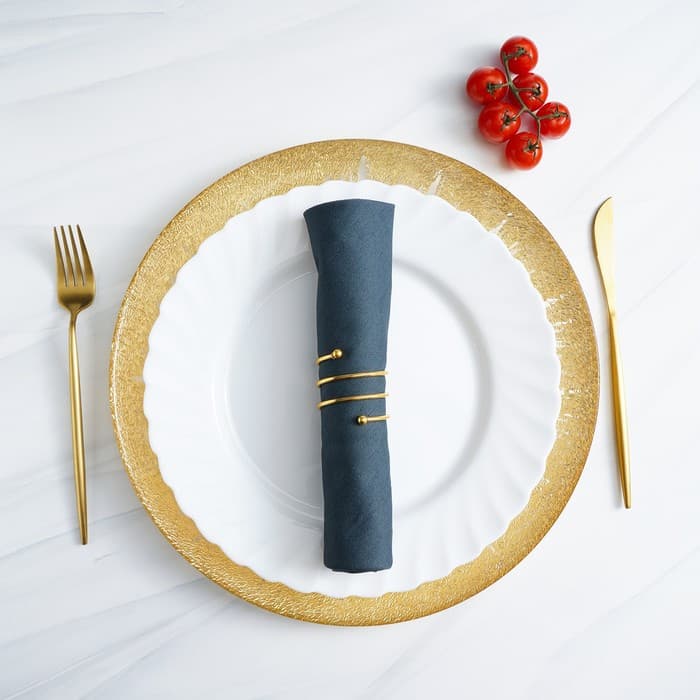 Кольцо для салфеток «Спираль», 4.5×4 см, железо, золотистое