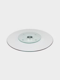 Подставка для торта Доляна «Маффин», d=32 см, вращающаяся, стекло, разноцветная
