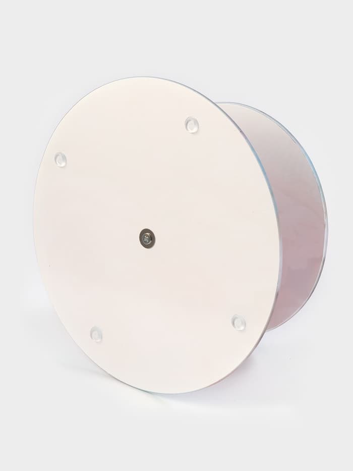 Этажерка-фруктовница круглая Доляна «Маффин», 2 яруса, d=25/20 см, стекло