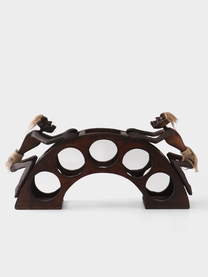 Подставка под бутылки «Аборигены на мосту», 32×60×15 см