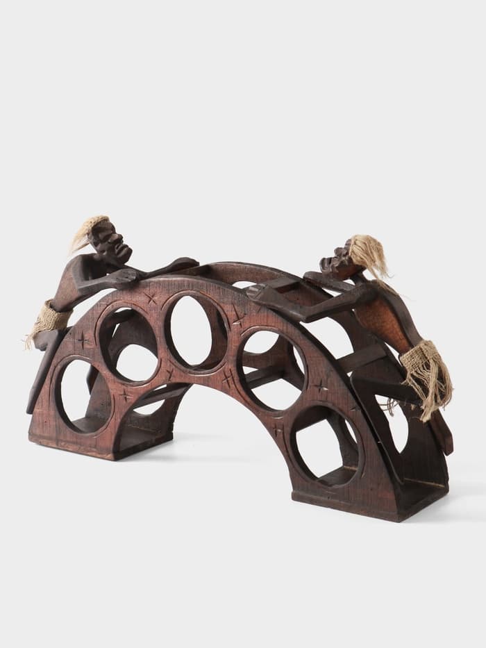 Подставка под бутылки «Аборигены на мосту», 32×60×15 см