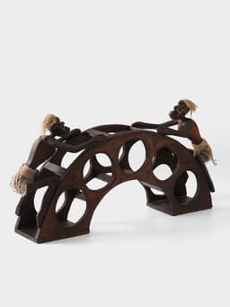 Подставка под бутылки «Аборигены на мосту», 32×60×15 см