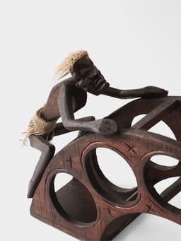 Подставка под бутылки «Аборигены на мосту», 32×60×15 см