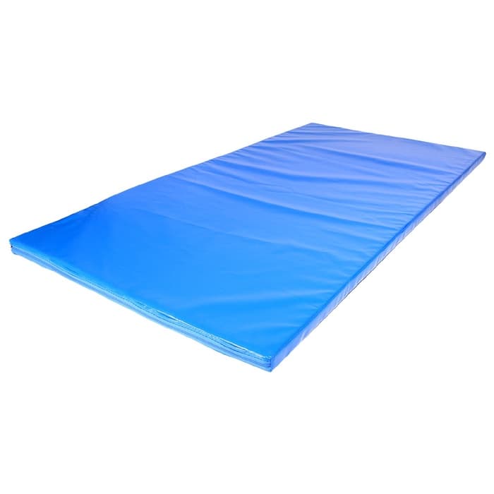 Мат, 200×100×4 см, цвет синий