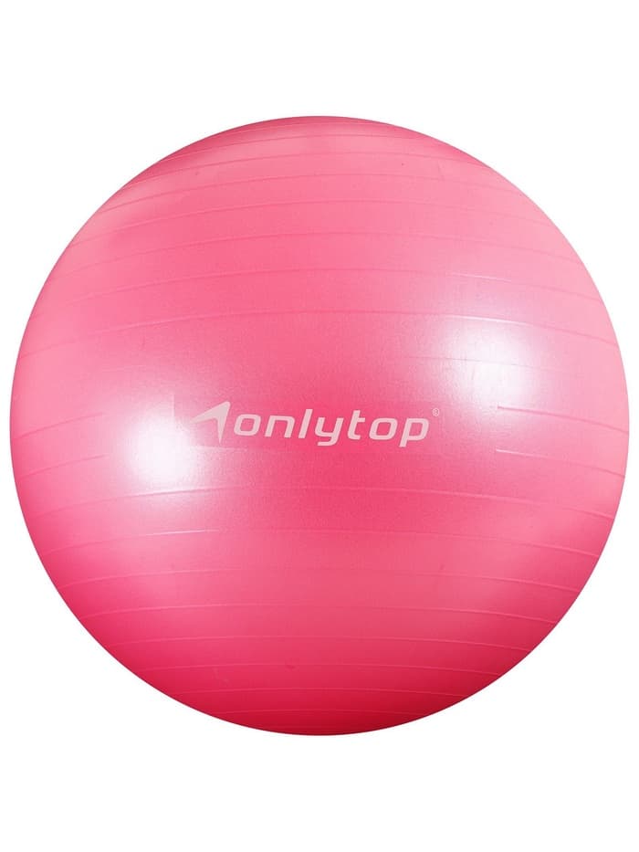 Фитбол ONLYTOP, d=75 см, 1000 г, антивзрыв, розовый
