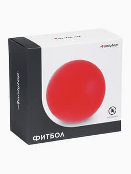 Фитбол ONLYTOP, d=85 см, 1400 г, антивзрыв, цвет голубой