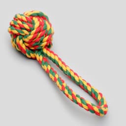 Игрушка канатная «Мяч с петлей», до 65 г, цвет МИКС