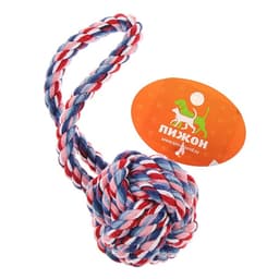 Игрушка канатная «Мяч с петлей», до 65 г, цвет МИКС