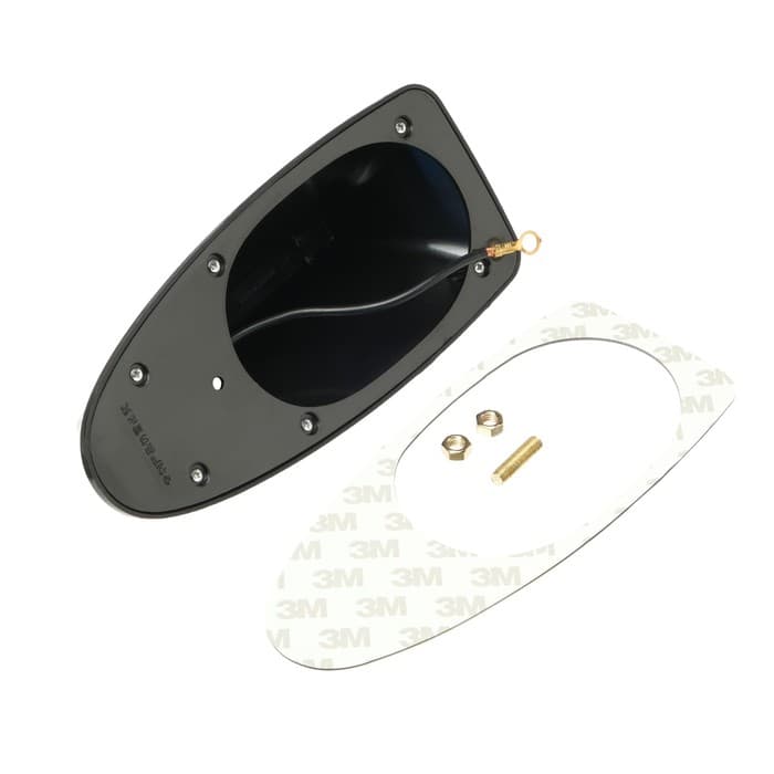 Антенна акулий плавник, черная, пластик, AM/FM