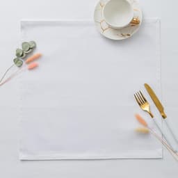 Салфетка столовая «Этель», 40×40, белая, 100% хлопок, саржа, 250 гр/м²