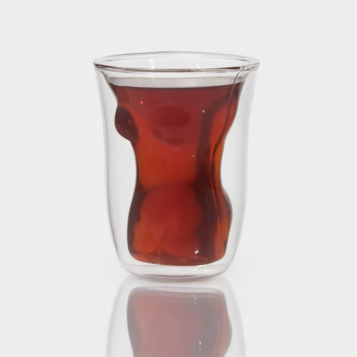 Стакан Magistro «Женская фигура», 150 мл, с двойными стенками, 8×11 см, стекло, прозрачный