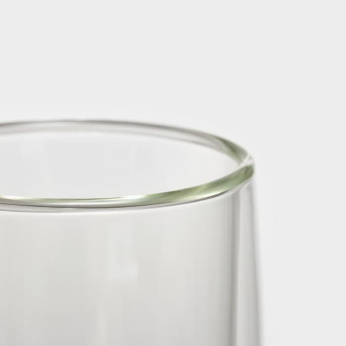 Стакан Magistro «Поль. Дуо», 350 мл, 7.3×15 см, с двойными стенками, стекло, прозрачный