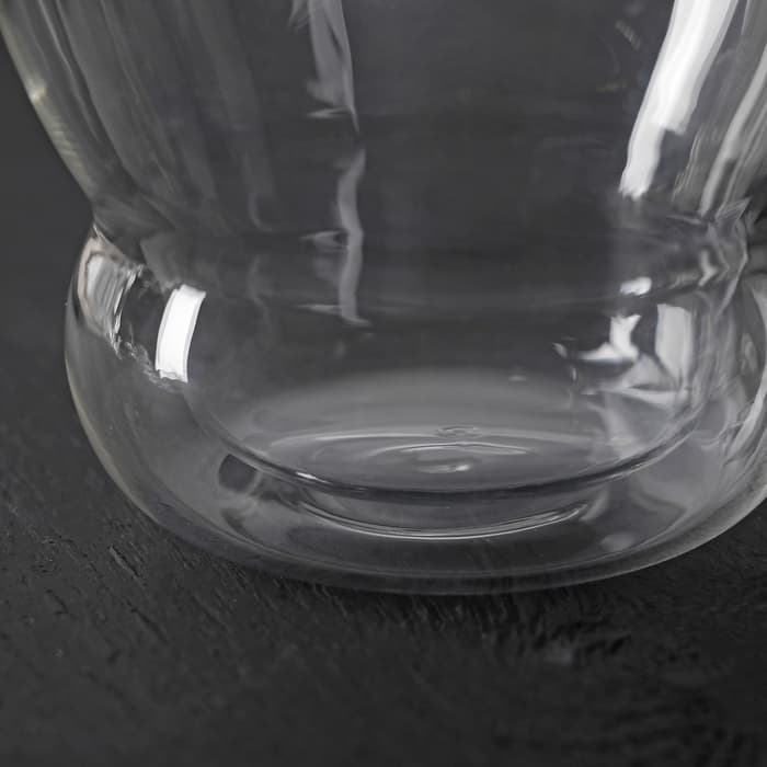 Стакан с двойными стенками «Поль. Дуо волнистый», 250 мл, стекло, прозрачный