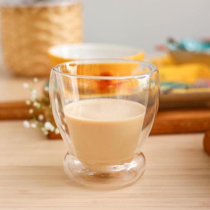 Стакан с двойными стенками «Поль. Дуо волнистый», 250 мл, стекло, прозрачный