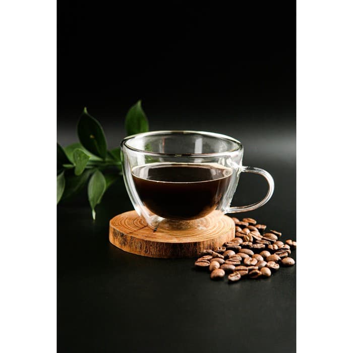 Кружка с двойными стенками Magistro «Дуо», 190 мл, стекло, прозрачная