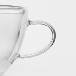 Кружка с двойными стенками Magistro «Дуо», 190 мл, стекло, прозрачная