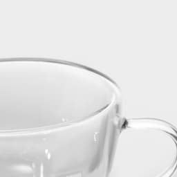 Кружка с двойными стенками Magistro «Дуо», 190 мл, стекло, прозрачная