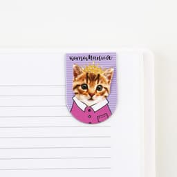 Закладки магнитные для книг, 8 шт. «Котов и книг много не бывает», 15×15 см