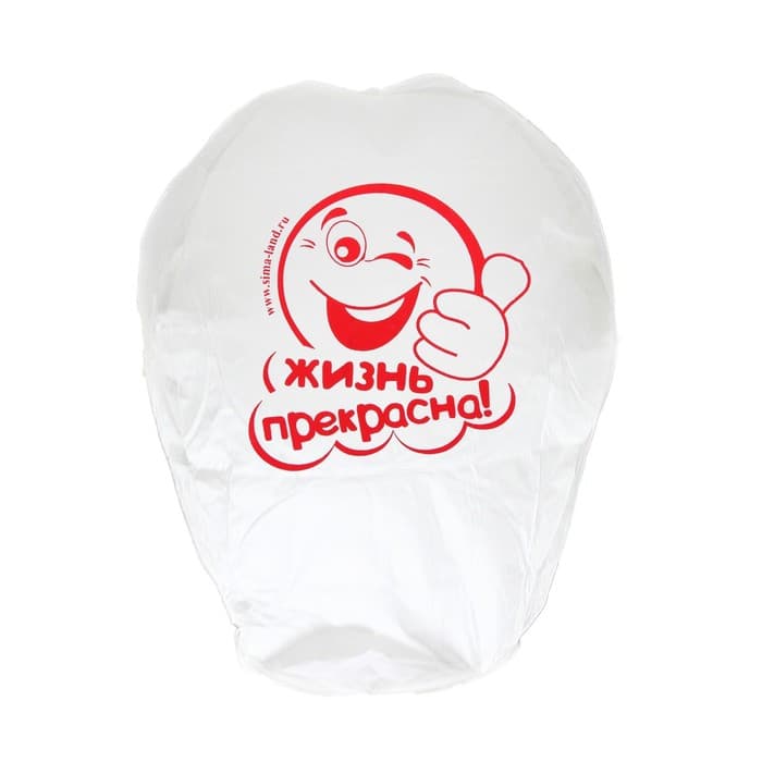 Фонарик желаний «Жизнь прекрасна!», купол