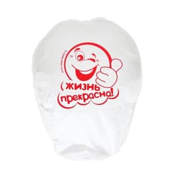 Фонарик желаний «Жизнь прекрасна!», купол