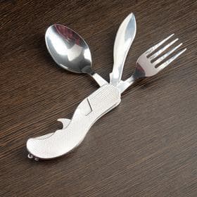 Набор туриста «Путешественник» 4 в 1, серебристый