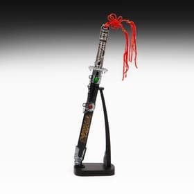 Макет оружия «Сувенирный кинжал на подставке 2в1. Кристаллы», на ножнах дракон, рукоять в форме светового меча, 26.5 см