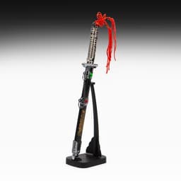 Макет оружия «Сувенирный кинжал на подставке 2в1. Кристаллы», на ножнах дракон, рукоять в форме светового меча, 26.5 см