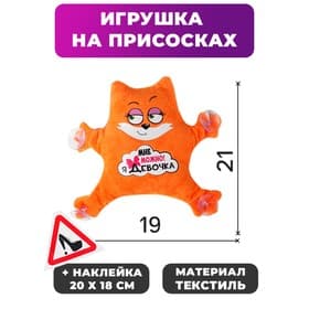 Игрушка для авто Milo toys «Мне можно! Я девочка», 19×4×21 см