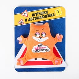 Игрушка для авто Milo toys «Мне можно! Я девочка», 19×4×21 см