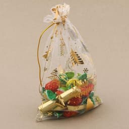 Мешочек подарочный новогодний органза «С Новым счастьем!», 10×12 см ± 1.5 см