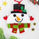 Ёлочная игрушка из фетра «Снеговичок в шапочке», набор для творчества, своими руками