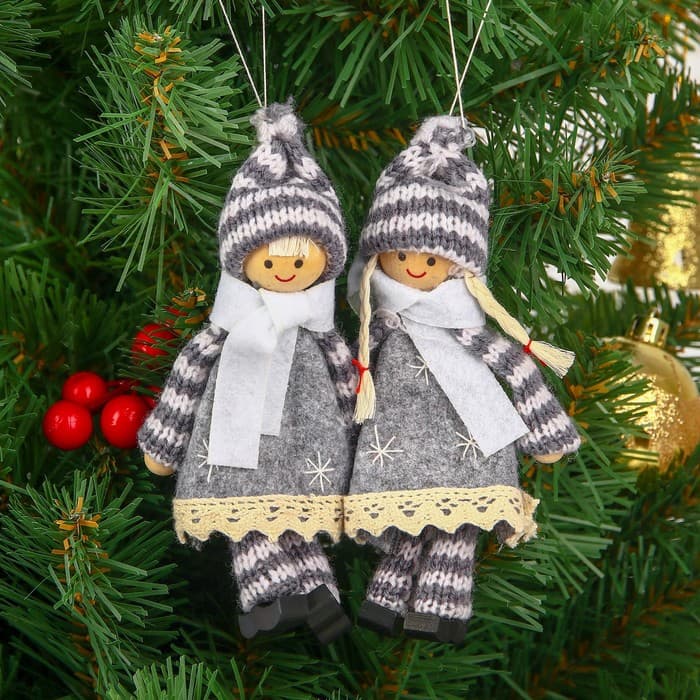 Елочная игрушка Лесная мастерская «Снежные куколки», МИКС