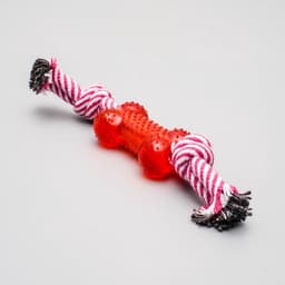 Игрушка канатная, с косточкой, до 90 г, до 26 см, цвет МИКС