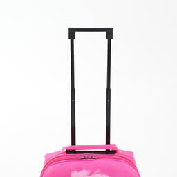 Чемодан на колёсах малый 16" на молнии, розовый