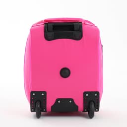 Чемодан на колёсах малый 16" на молнии, розовый