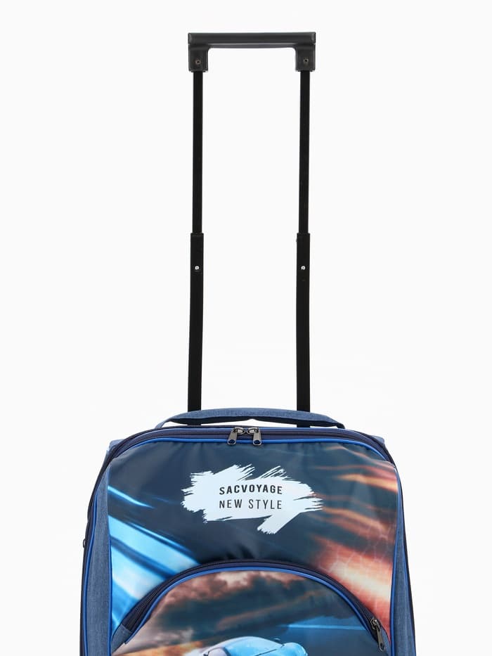 Чемодан малый 16" на молнии, синий